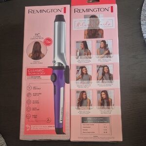 Remington Ceramic Curling Iron - Silver and Purple